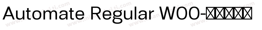 Automate Regular W00字体转换